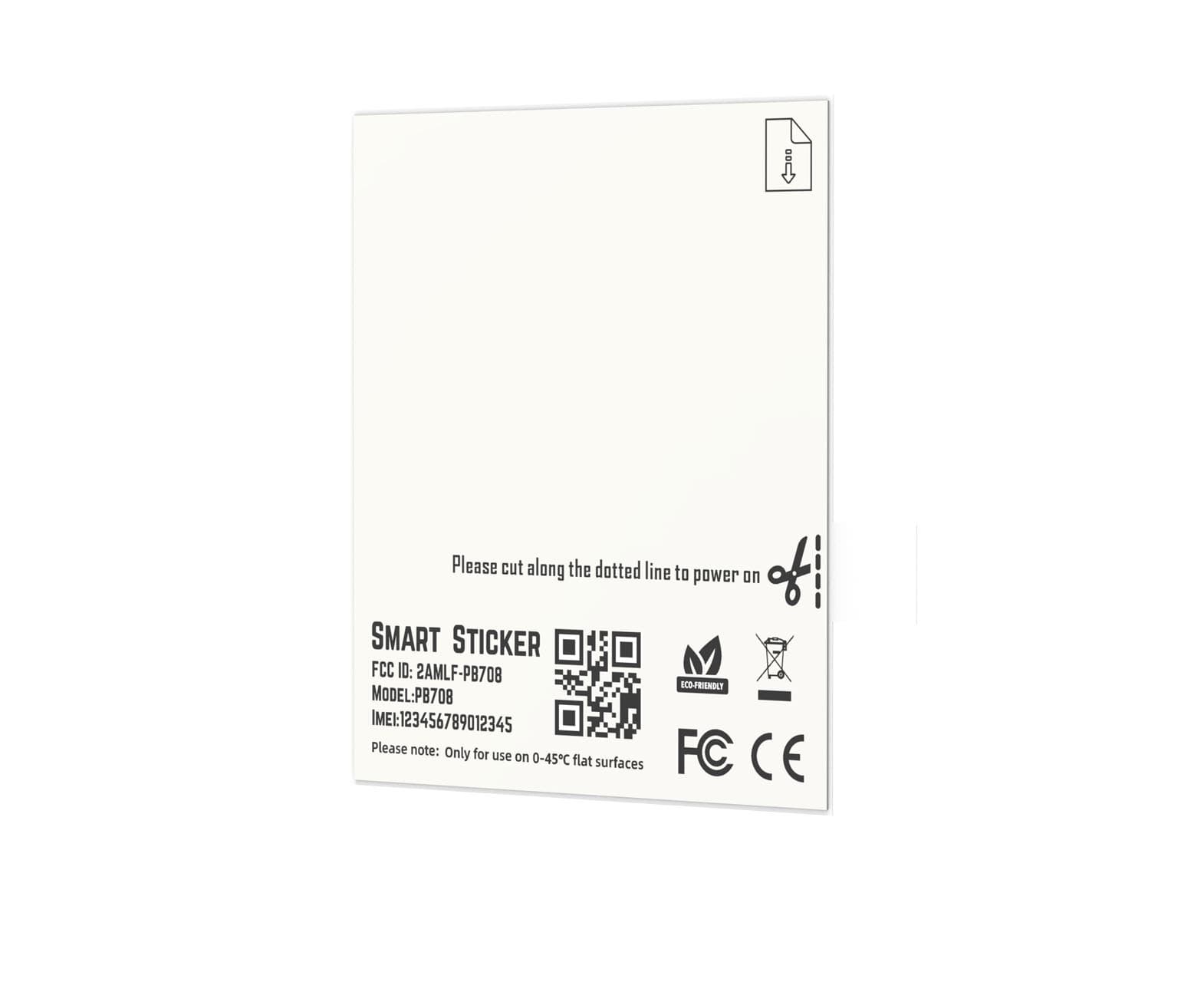 Smart Sticker: Paper-thin Bluetooth tracker for slim assets
